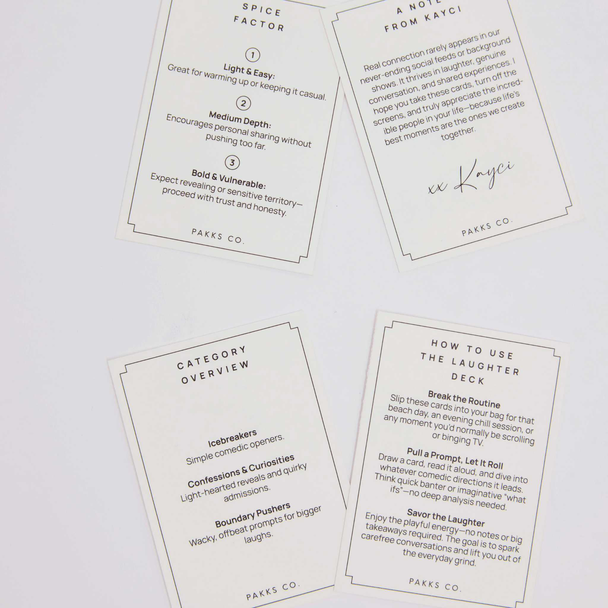 Laughter Deck Conversation Cards