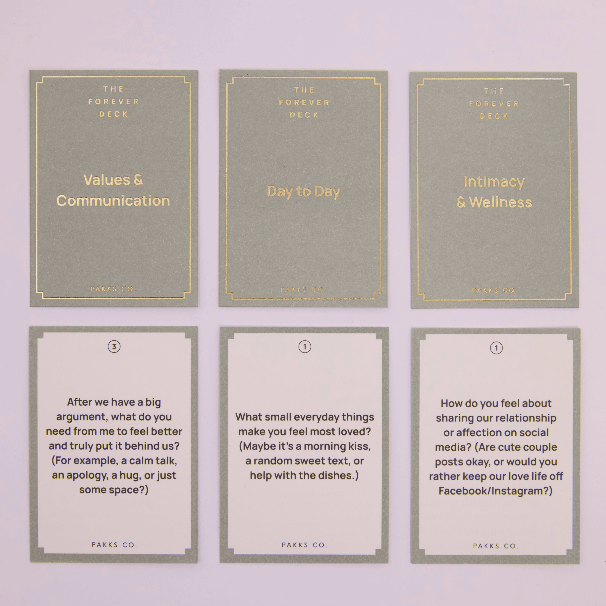 Forever Deck Conversation Cards
