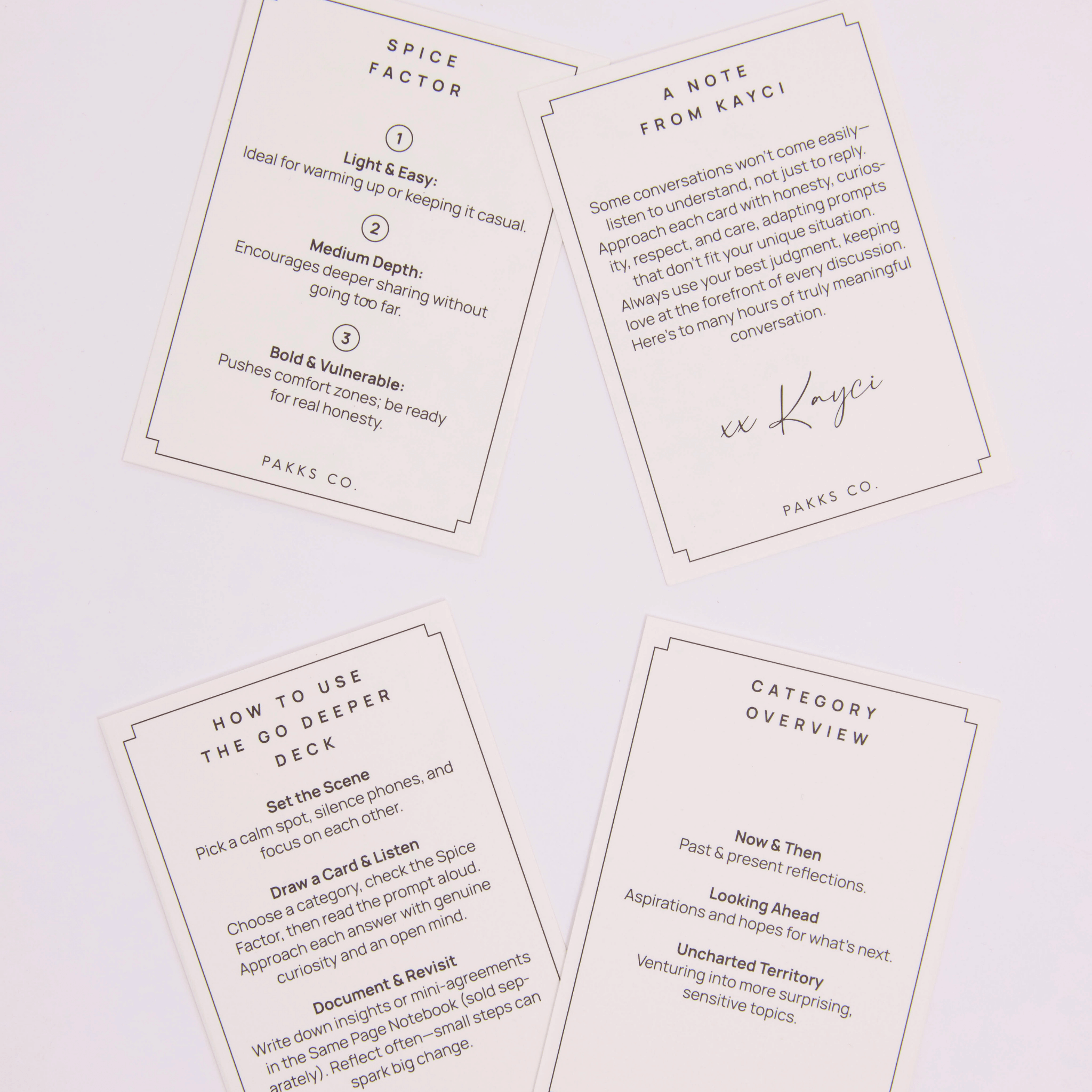 Go Deeper Deck Conversation Cards