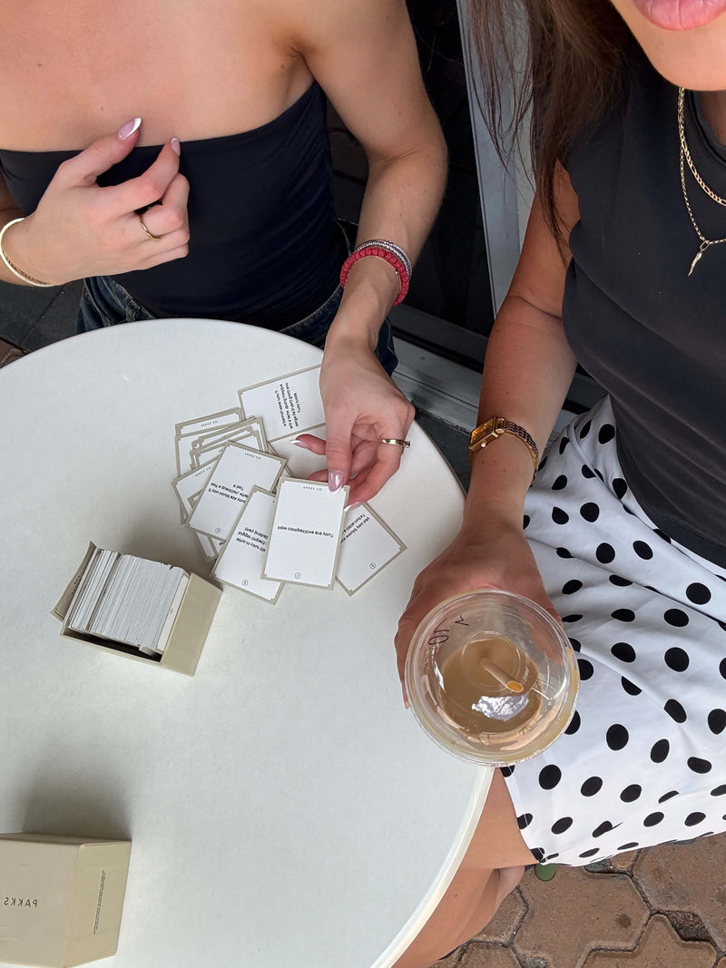 Laughter Deck Conversation Cards cards spread out